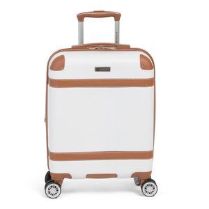 LONDON FOG White 20in Vintage Hardside Spinner